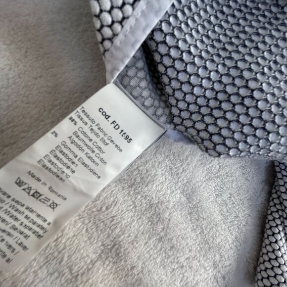 Circolo 1901 Womens Two-Button Blazer Jacket Textured Cotton Blend Stretch Black - Picture 5 of 11